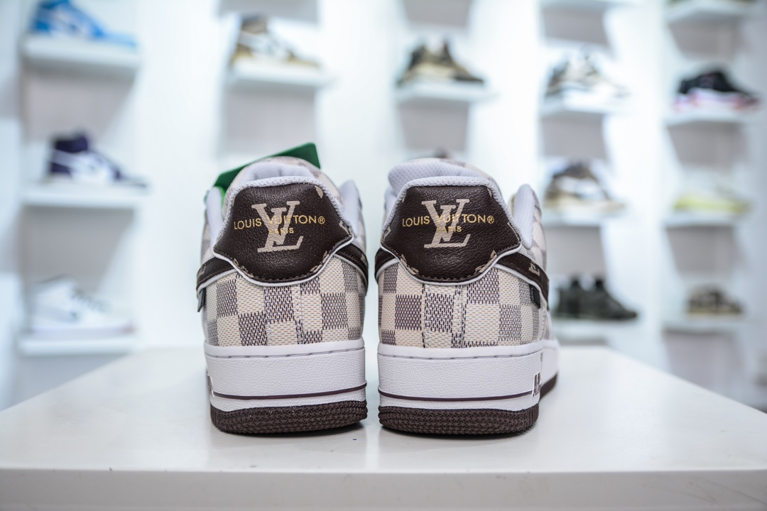 HY版纯原 Nike Air Force 1 Low x Louis Vuitton LV联名灰棕老花 LD4631-202