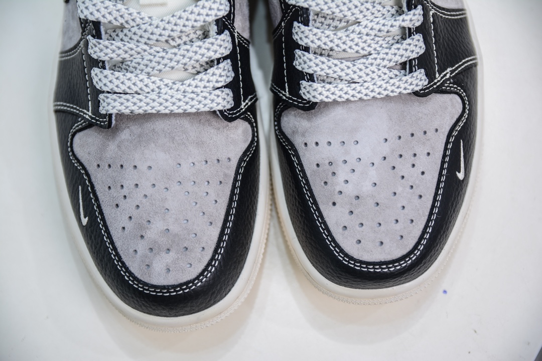 Air Jordan 1 Retro Low x Supreme SUP联名-灰黑 SJ9950-032