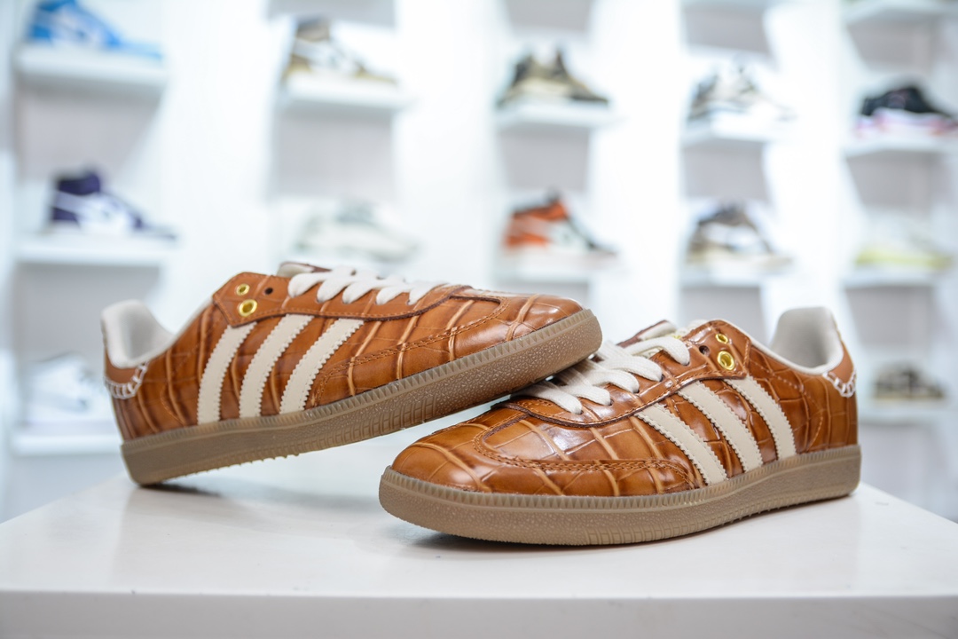 adidas originals Samba OG x WALES BONNER 棕白  JH9826