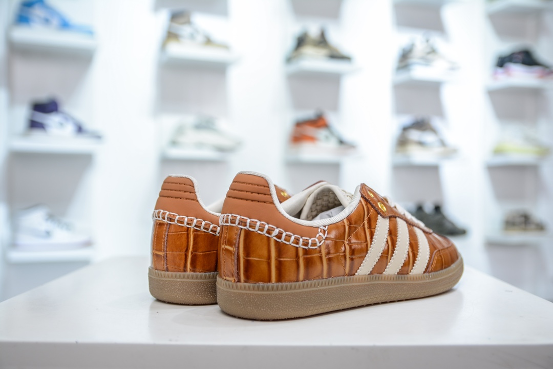 adidas originals Samba OG x WALES BONNER 棕白  JH9826