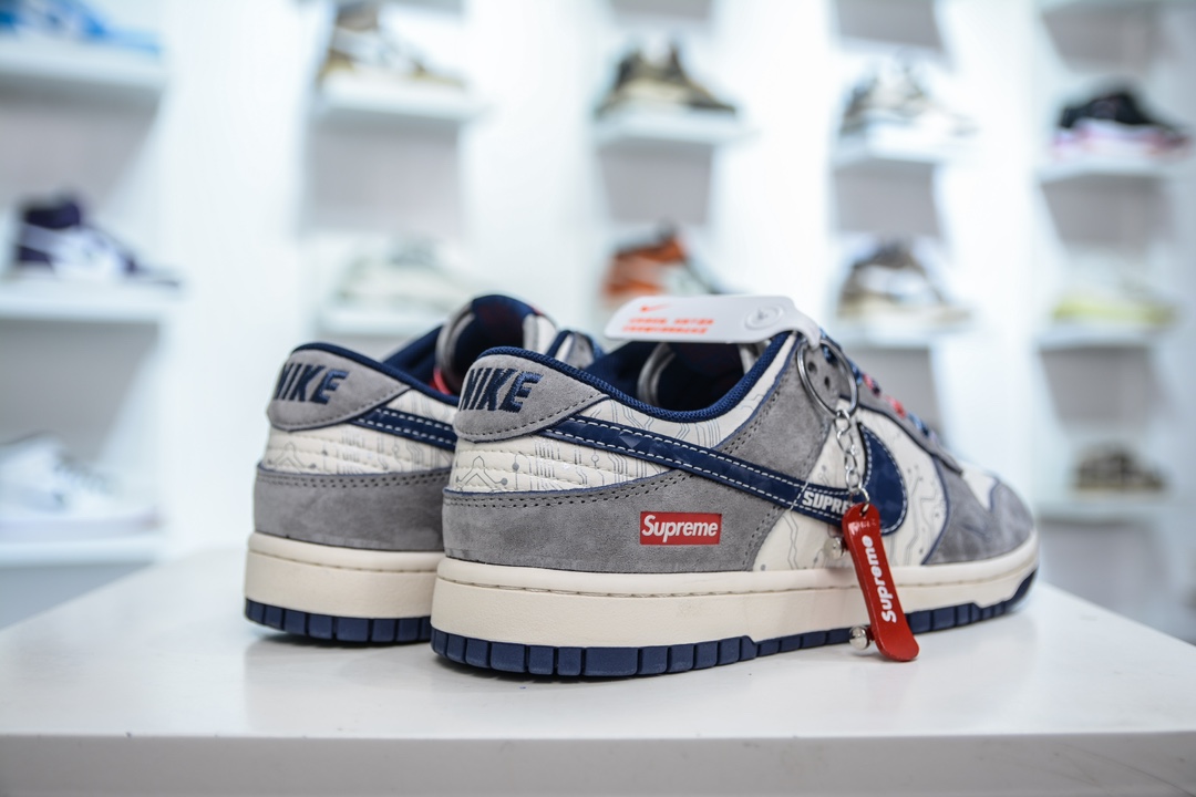 Nike SB Dunk Low x Supreme SUP联名-米灰蓝   DM6868-005