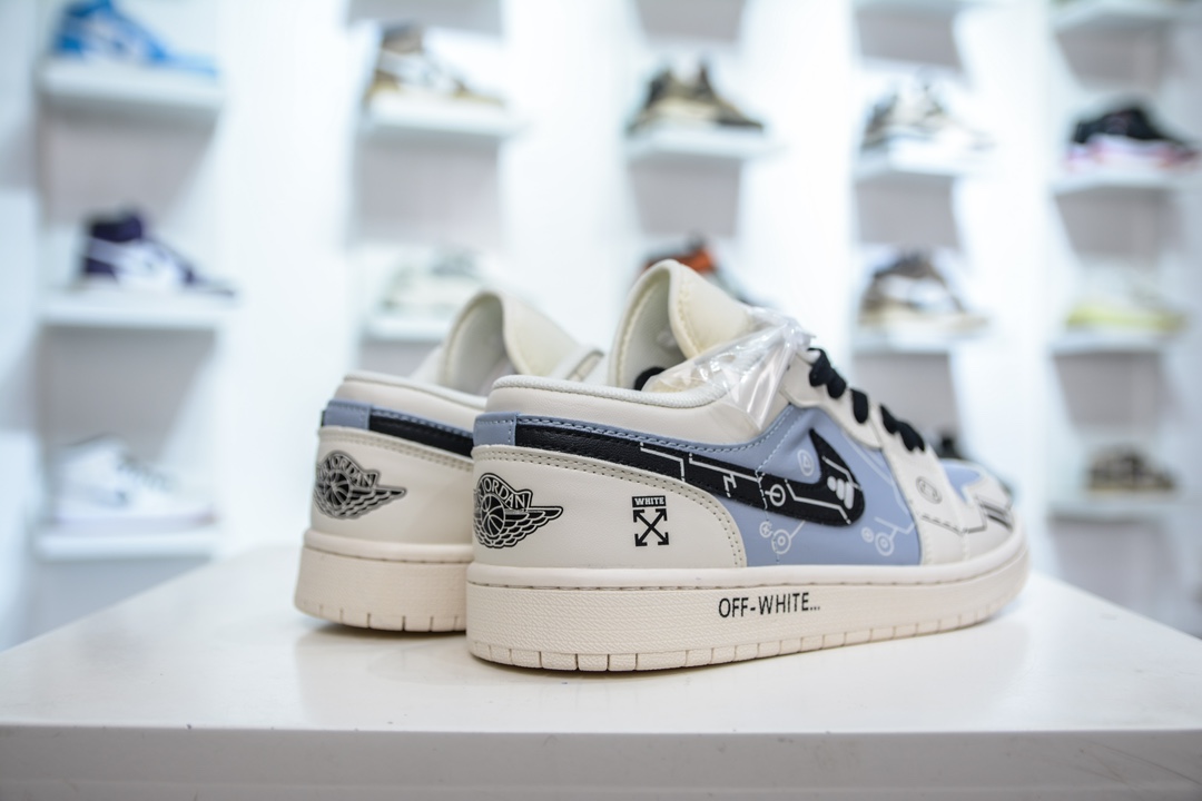 Air Jordan 1 Retro Low x OFF-WHITE OW联名-米兰电玩  DM9188-001
