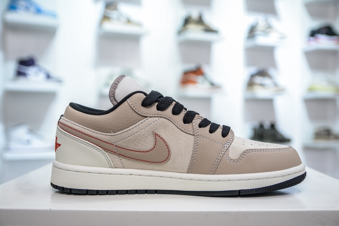 The North Face x Air Jordan 1 Low 北面联名- 米棕定制配色  DC2024-033