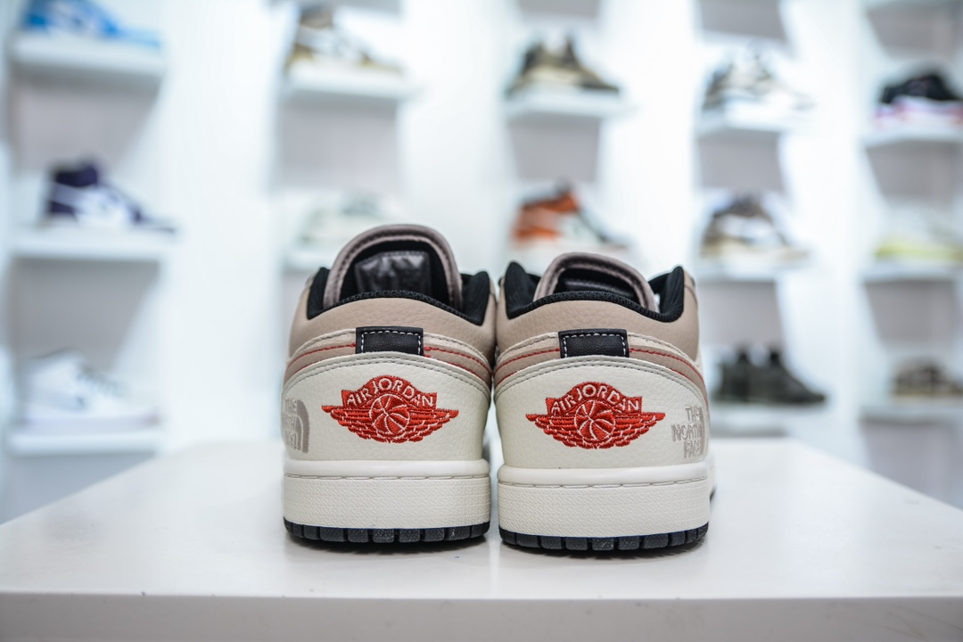 The North Face x Air Jordan 1 Low 北面联名- 米棕定制配色  DC2024-033