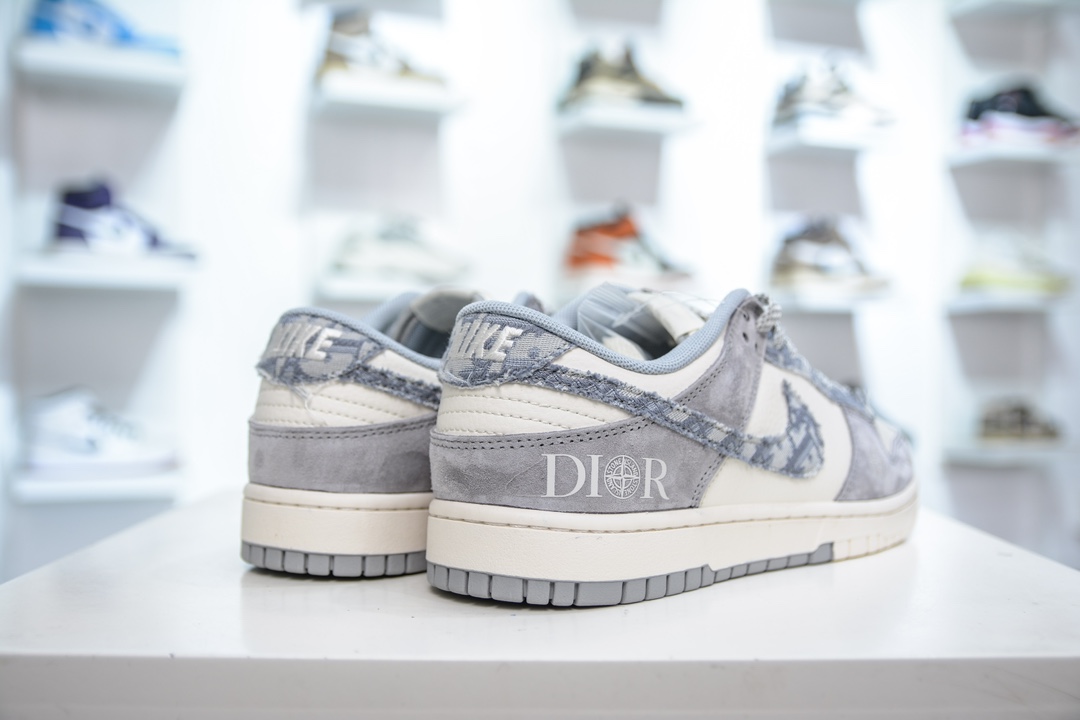 Nike SB Dunk Low x DIOR 迪奥联名-米灰小钩满天星  DM6868-006