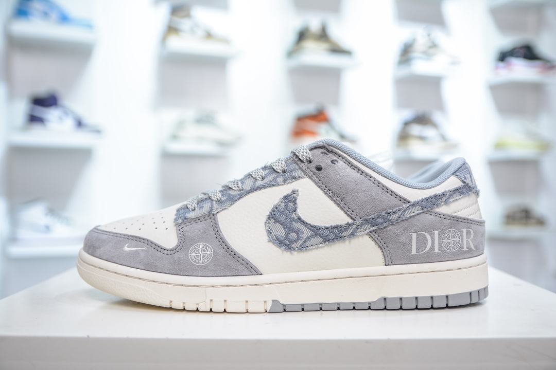 Nike SB Dunk Low x DIOR 迪奥联名-米灰小钩满天星  DM6868-006