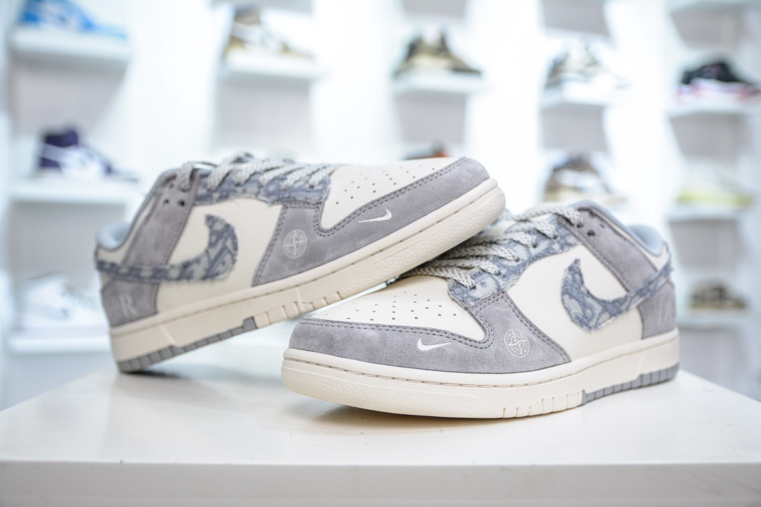 Nike SB Dunk Low x DIOR 迪奥联名-米灰小钩满天星  DM6868-006