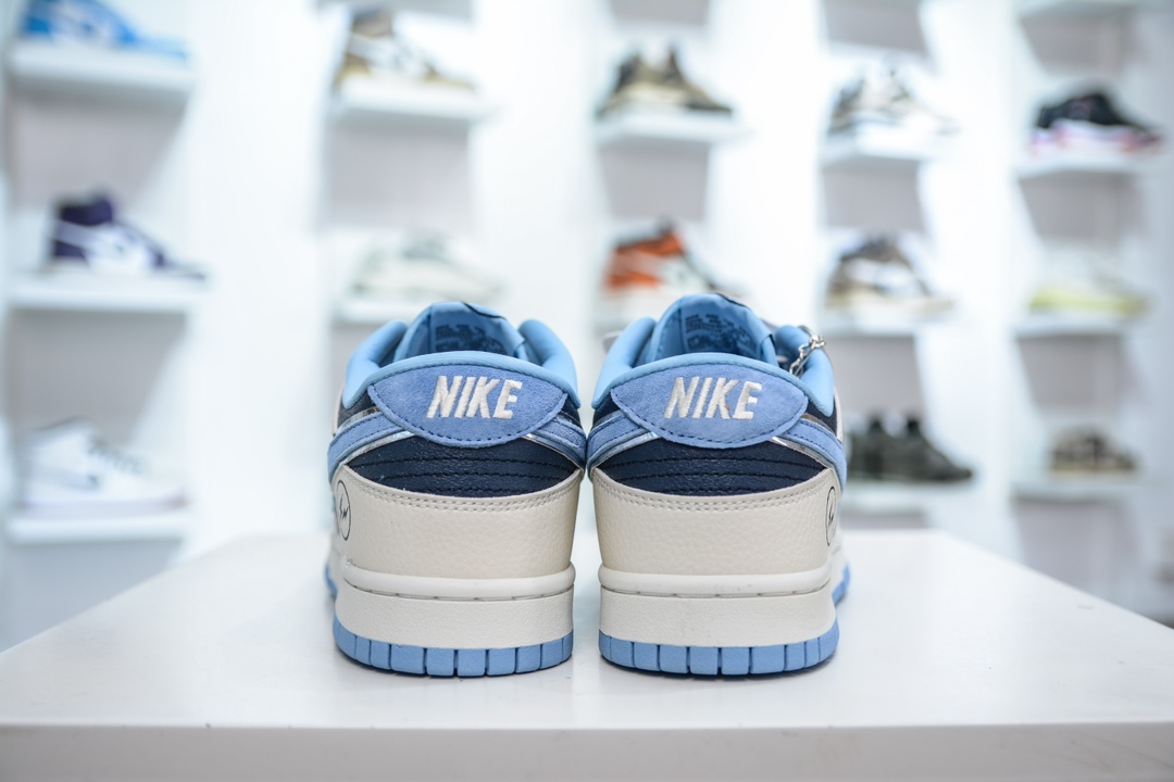 Nike SB Dunk Low x Fragment Design 藤原浩闪电联名-米蓝   LW1818-107