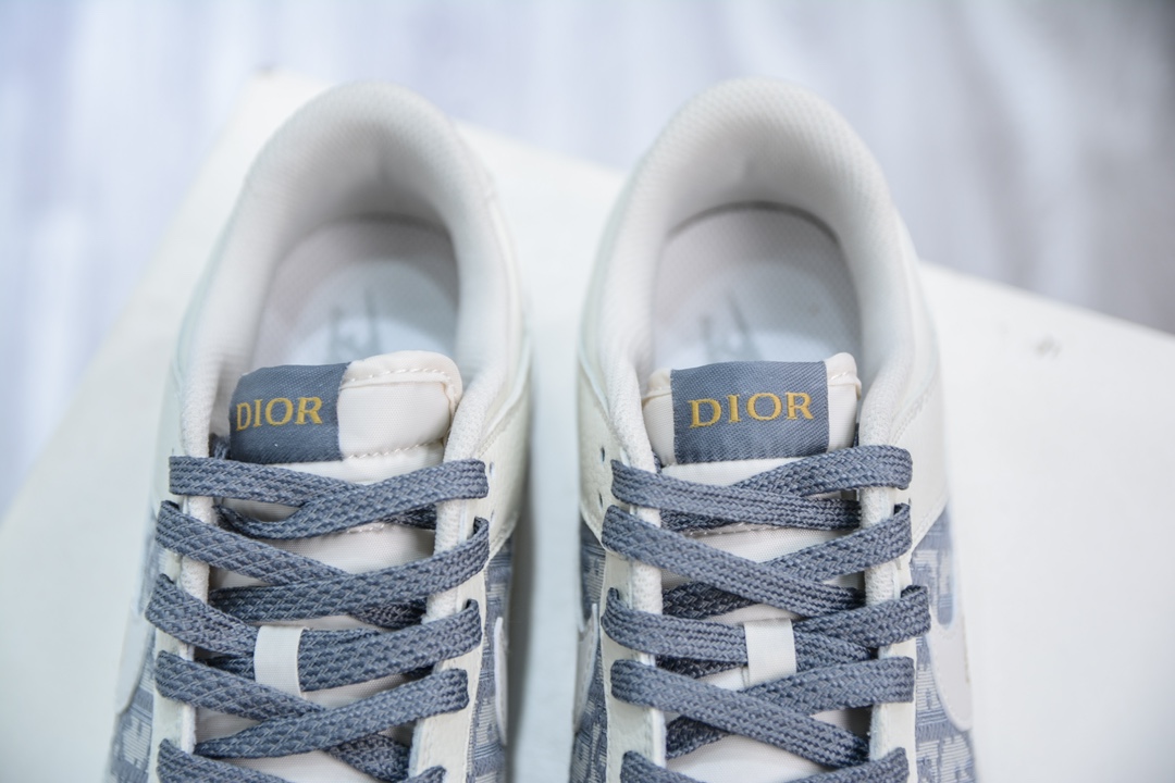Nike SB Dunk Low x DIOR 迪奥联名-米灰金双小钩  DJ2024-043