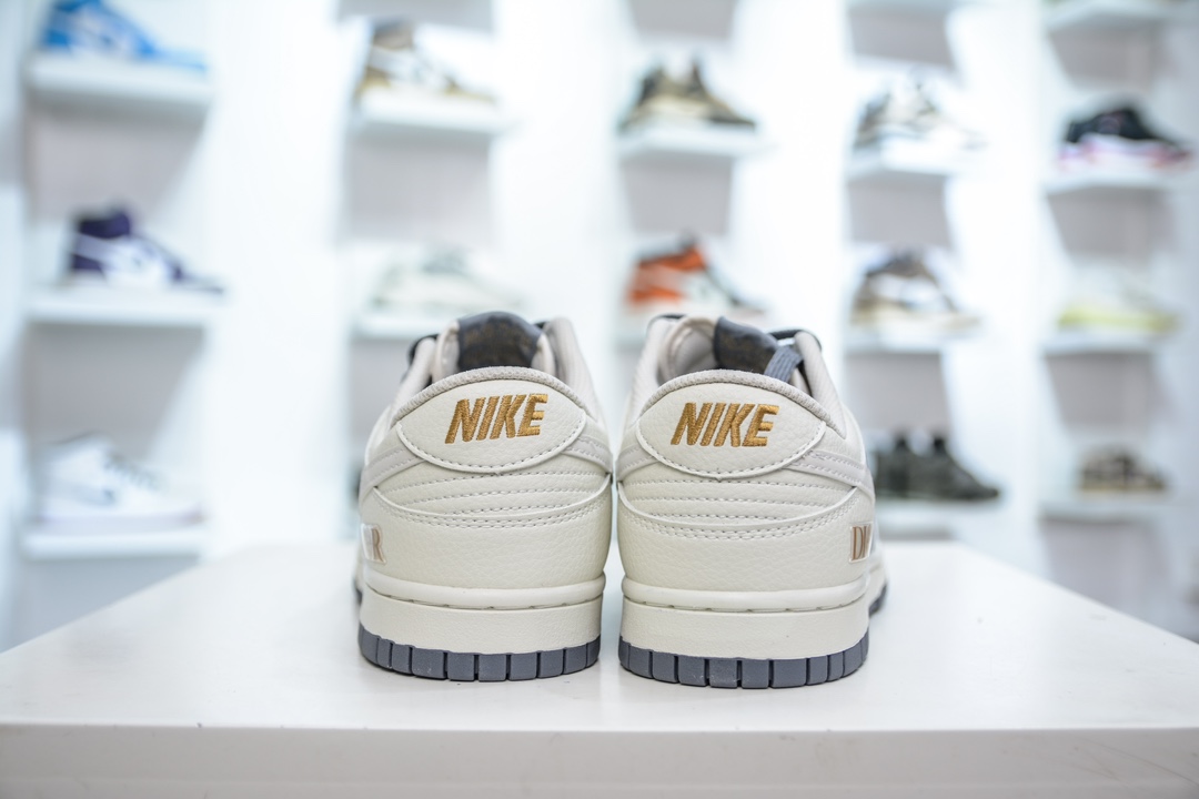 Nike SB Dunk Low x DIOR 迪奥联名-米灰金双小钩  DJ2024-043