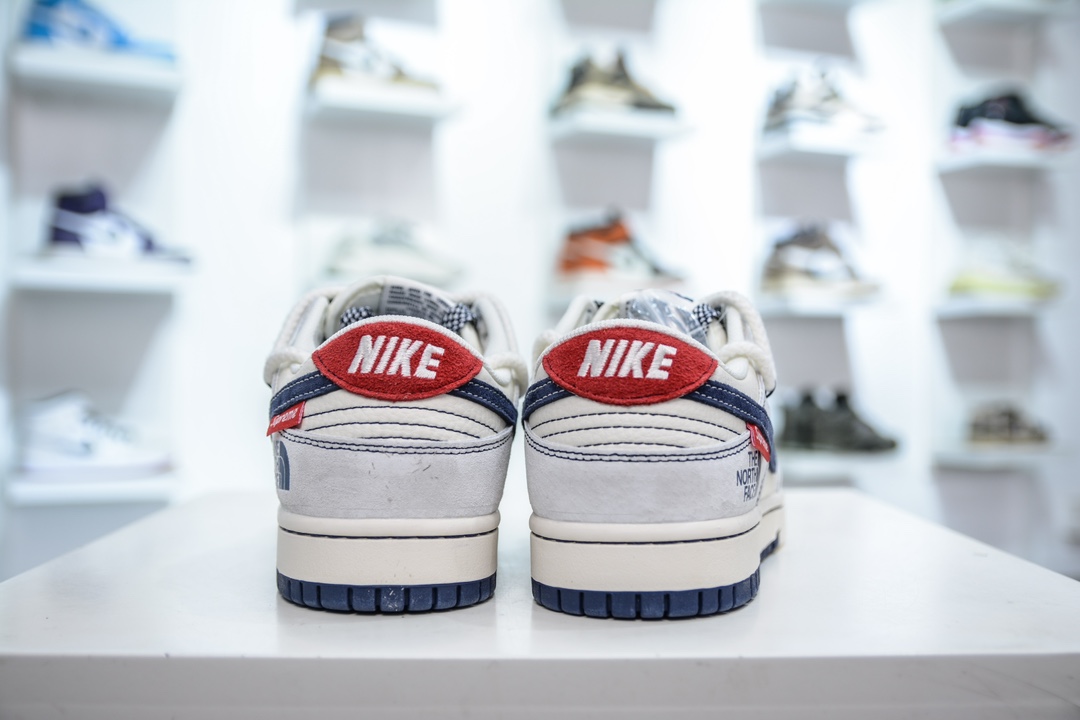 Nike SB Dunk Low x Supreme x The North Face 北面SUP联名-白灰深蓝  YX5066-232