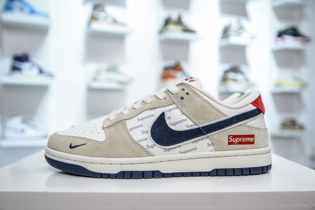 Nike SB Dunk Low x Supreme SUP联名-米棕蓝小钩 AG3702-850