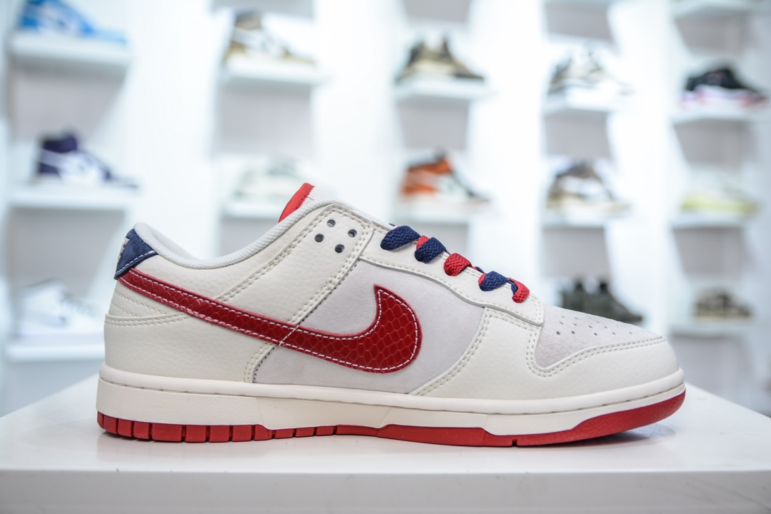Nike SB Dunk Low x Supreme SUP蛇年限定-米白红   XS1086-015