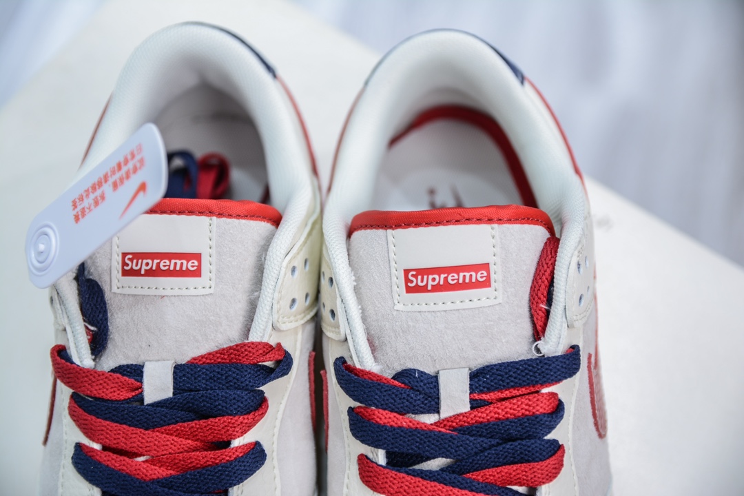 Nike SB Dunk Low x Supreme SUP蛇年限定-米白红   XS1086-015