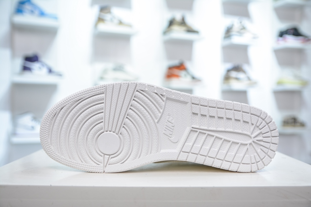 F版 Travis Scott x Air Jordan AJ1 Low OG SP TS联名倒钩低帮 纯白   TD1228-111