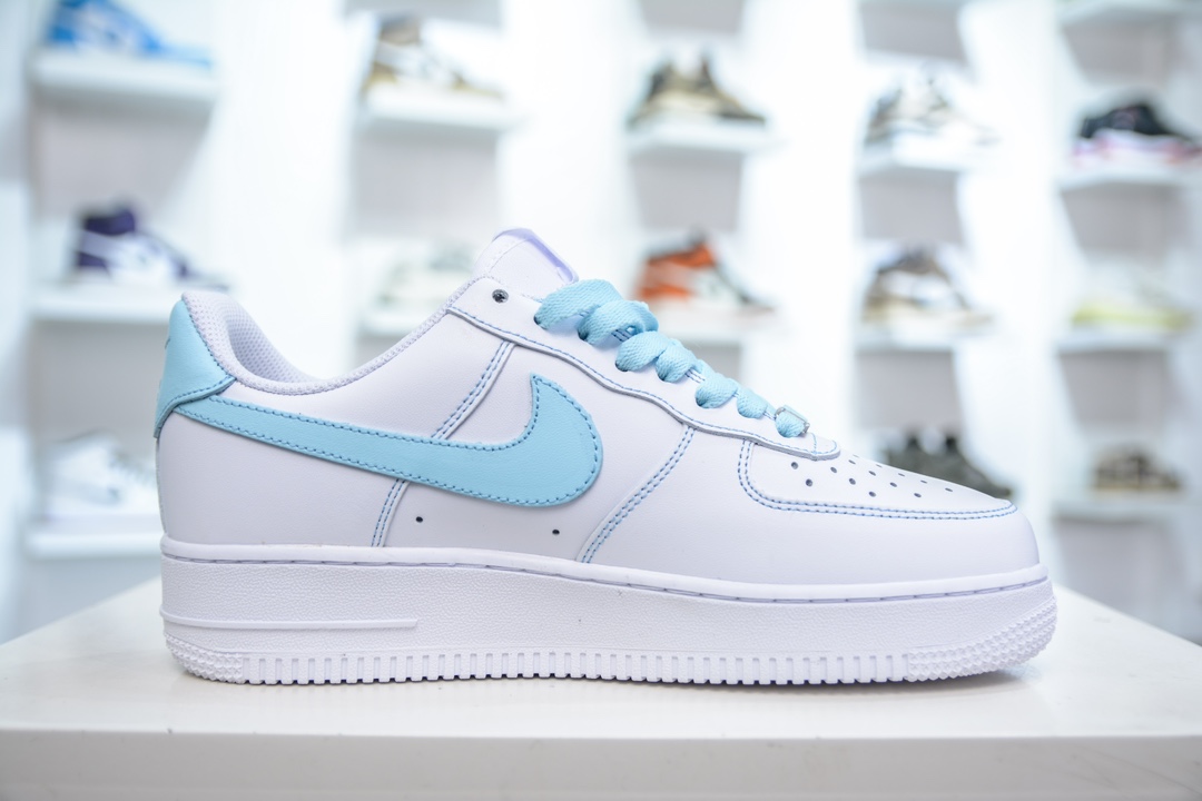 HY版纯原 Nike Air Force 1 Low 07 ”Just Do It” 联名-白蓝   CW2288-026