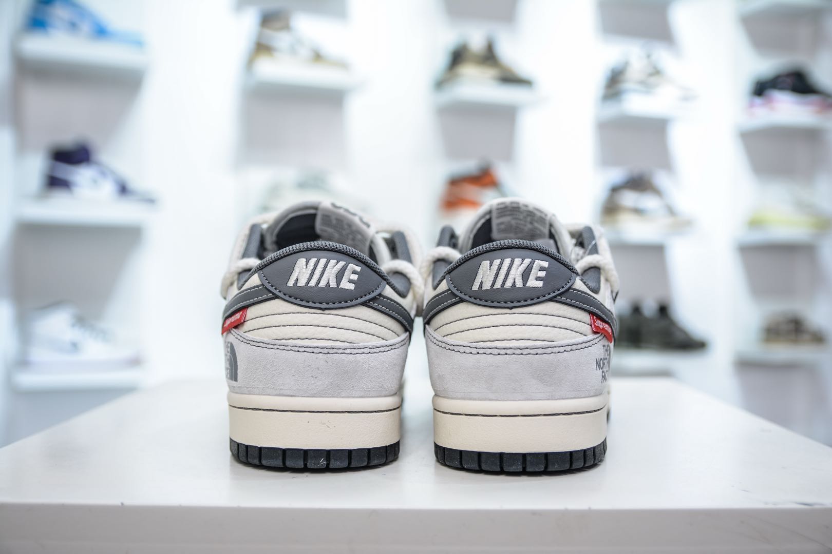 Nike SB Dunk Low x The North Face CDG北面联名-白灰绑带  YX5066-230