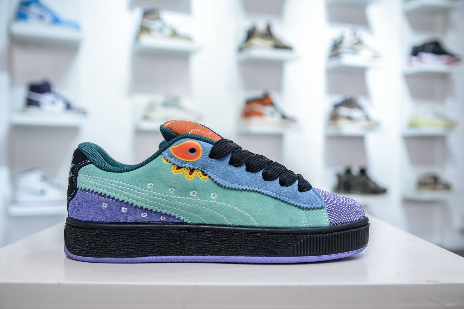 PUMA Suede XL 厚鞋舌轻便防滑低帮板鞋 398409-01