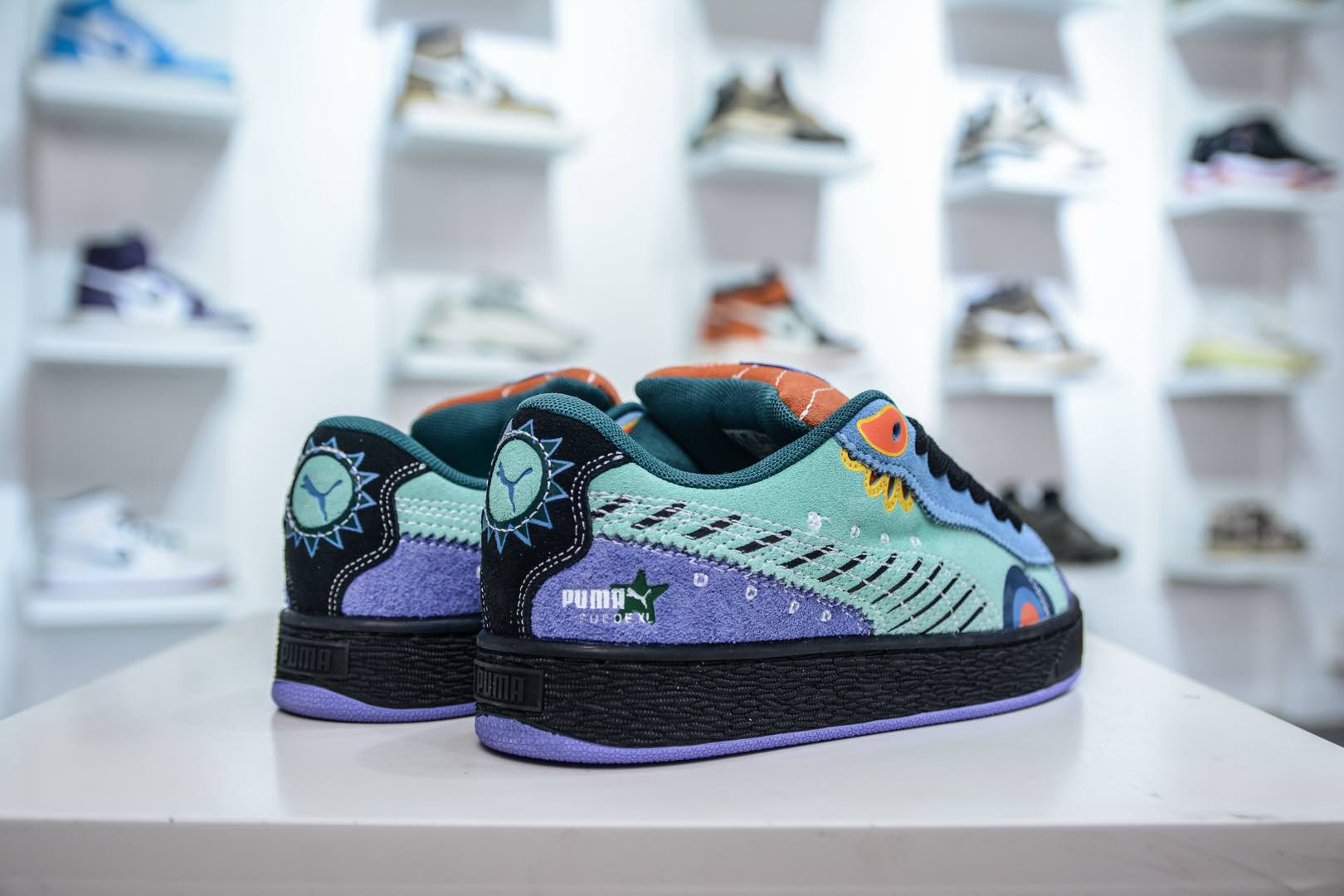 PUMA Suede XL 厚鞋舌轻便防滑低帮板鞋 398409-01