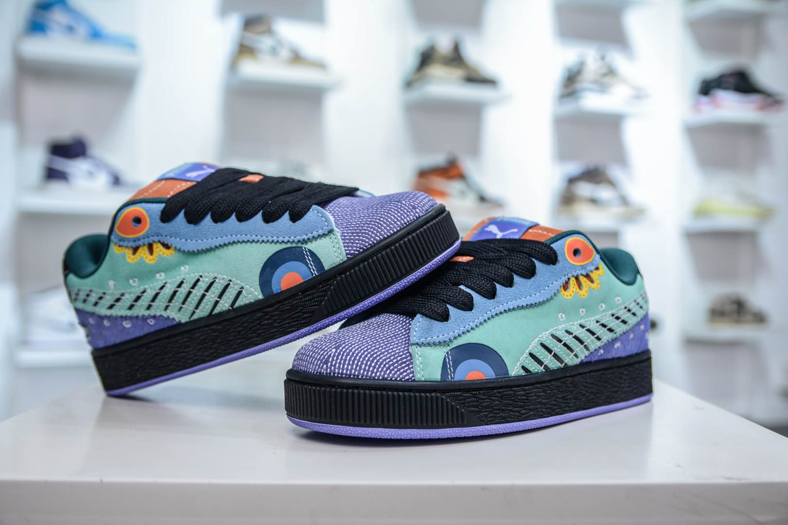 PUMA Suede XL 厚鞋舌轻便防滑低帮板鞋 398409-01