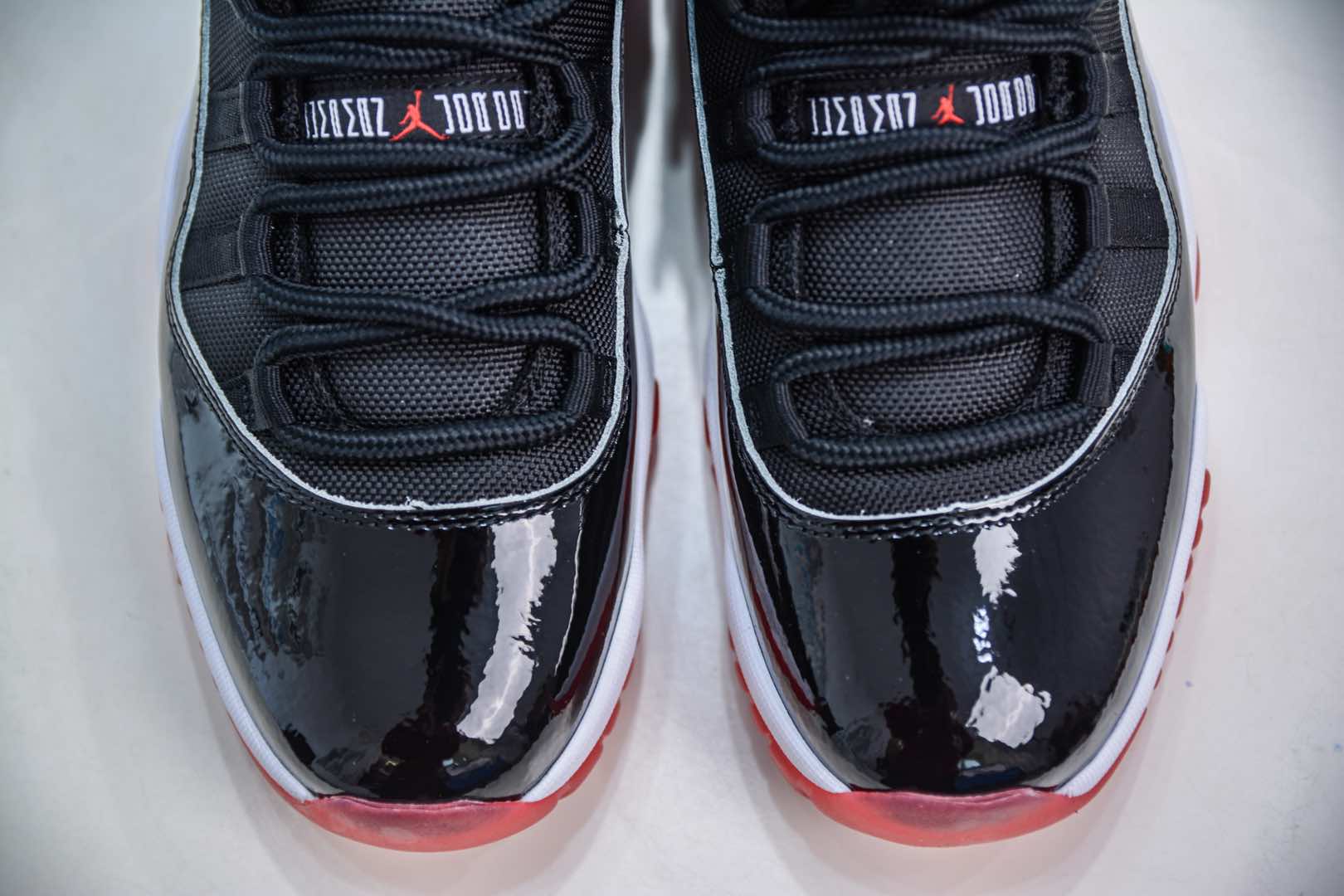 Nike Air Jordan 11 Retro Low”Bred”AJ11代 漆皮黑红公牛 低帮运动文化篮球鞋  FV5104-104