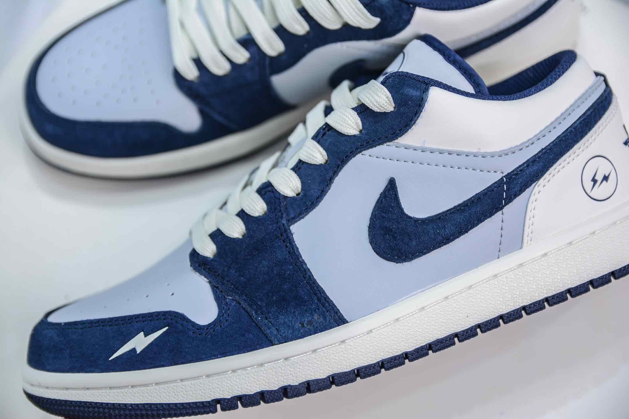 Fragment Design x Air Jordan 1 Low 藤原浩联名-灰蓝白  DC2024-026