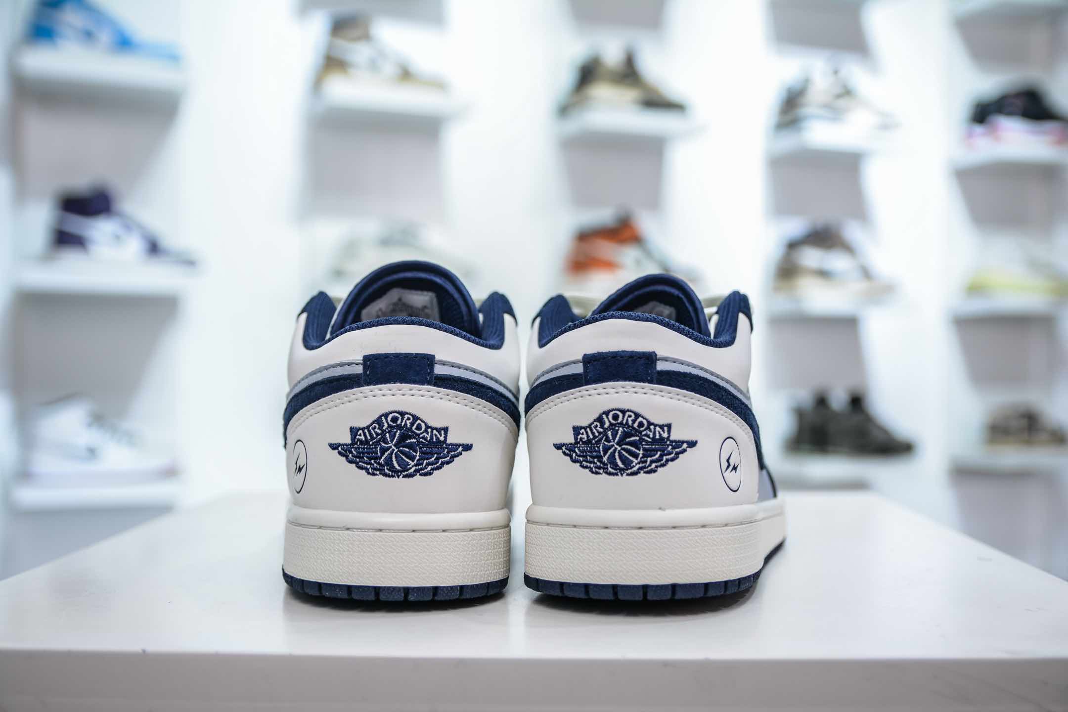 Fragment Design x Air Jordan 1 Low 藤原浩联名-灰蓝白  DC2024-026