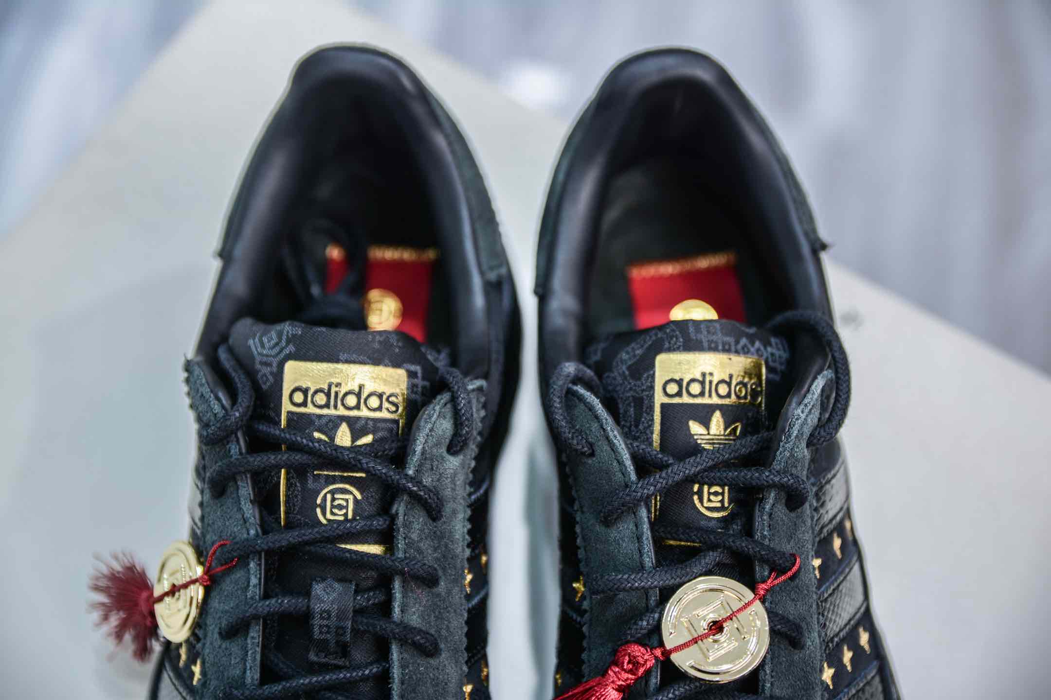 纯原 CLOT x adidas originals Superstar CNY 黑色 JR5114