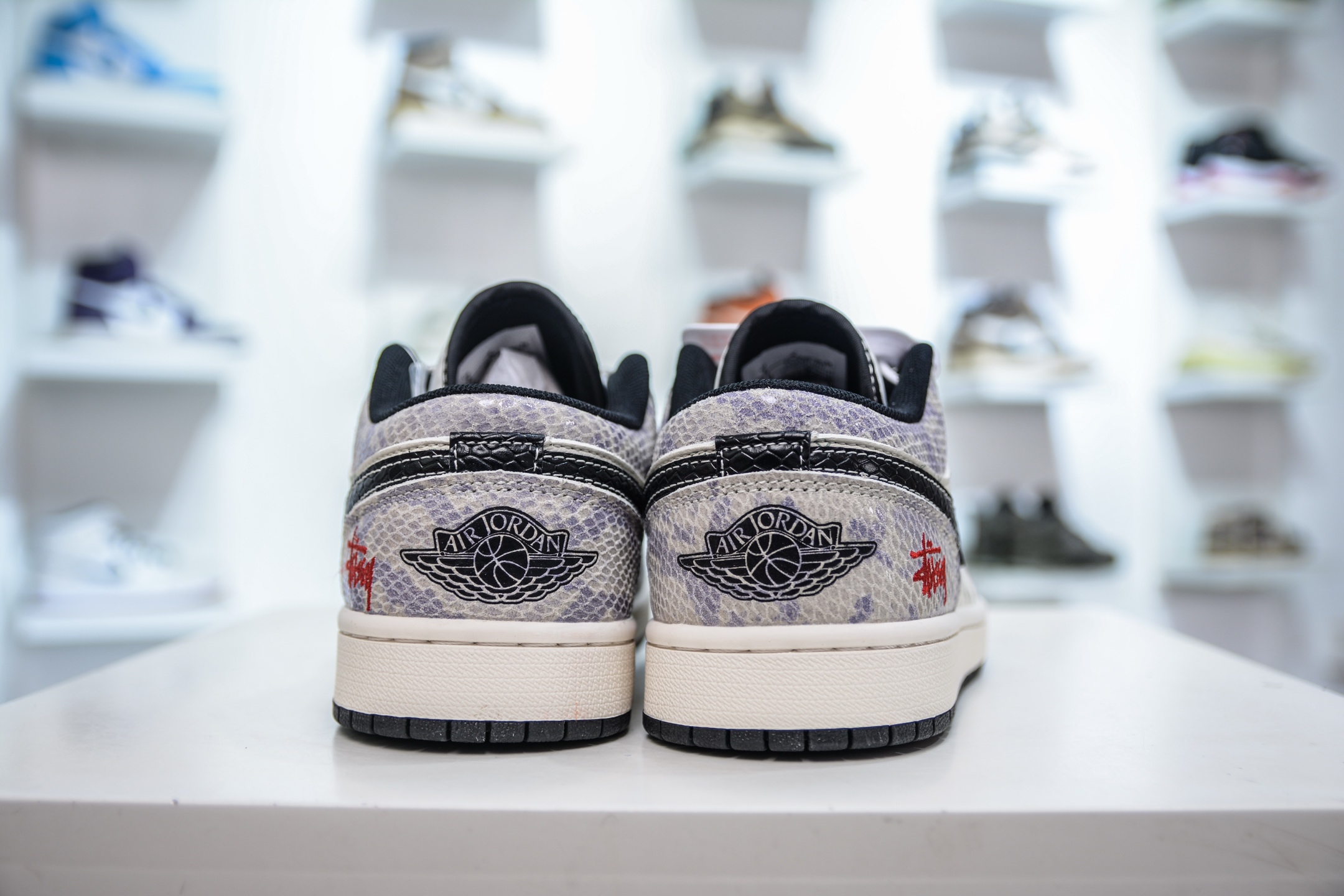 Air Jordan 1 Retro Low x Stussy 斯图西联名-紫蛇纹   FC1688-201