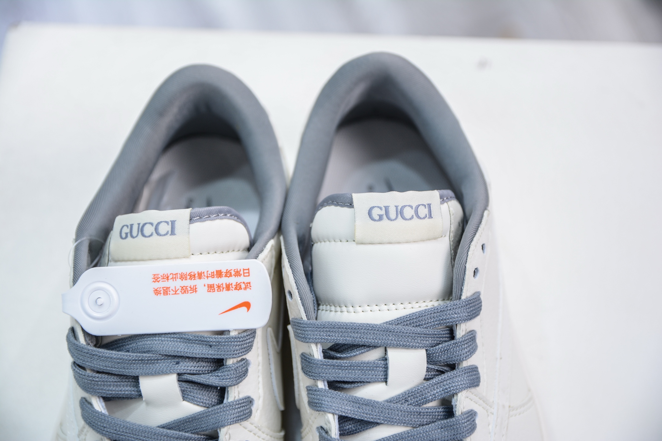 TS x Air Jordan AJ1 Low X GUCCI AJ1 低帮 古驰联名-米白灰  DM6688-607