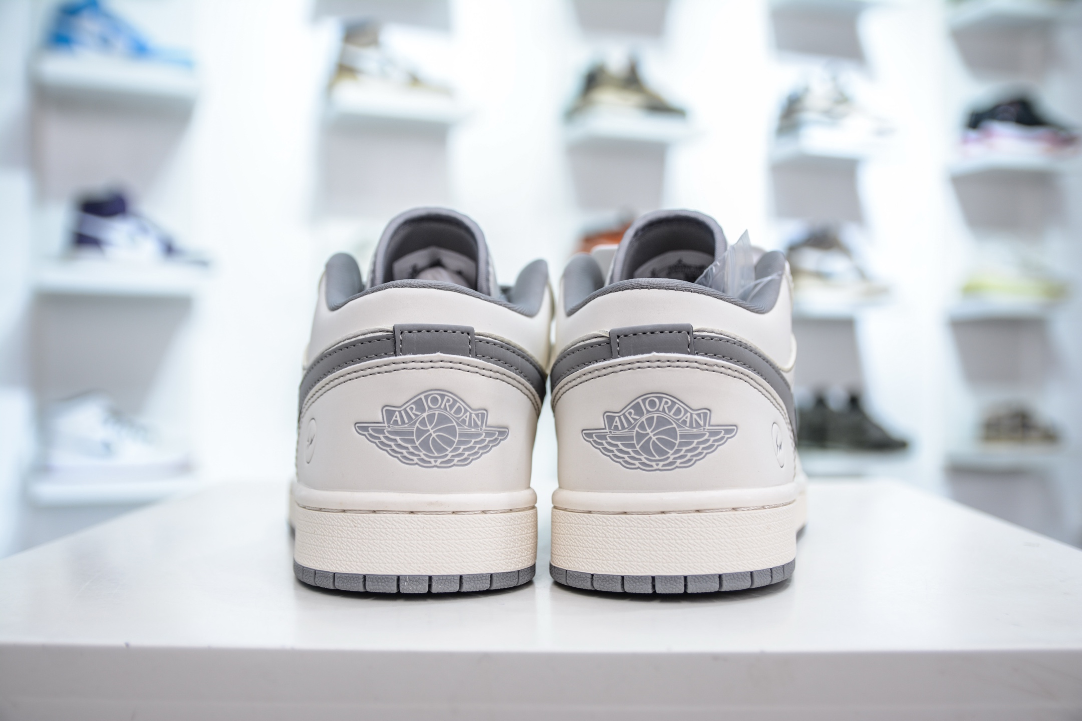 Air Jordan 1 Low x Fragment Design 藤原浩闪电联名-米白灰  CF3688-020