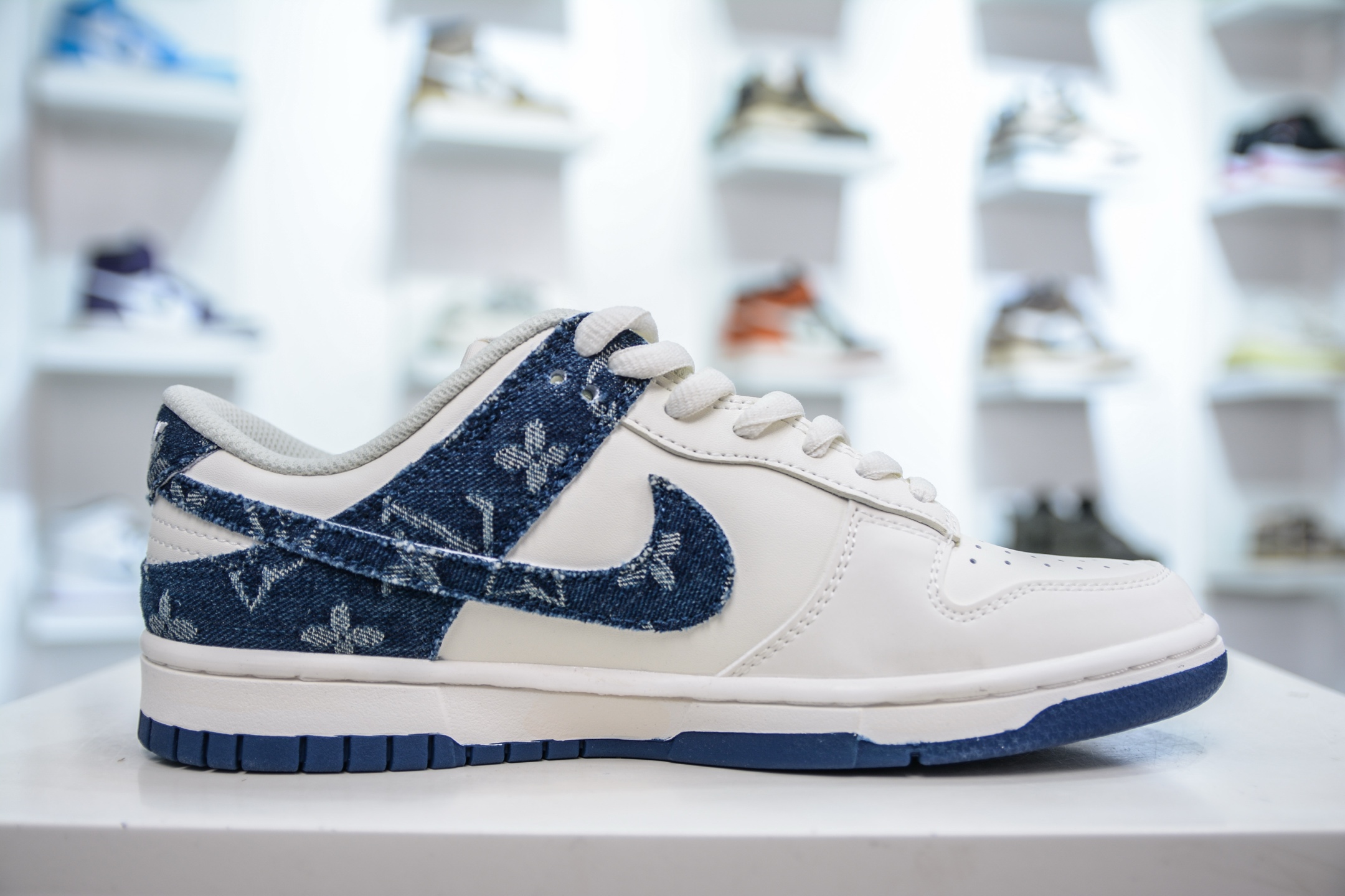 Nike Dunk Low x Louis Vuitton LV联名-白蓝牛仔  DJ2024-008