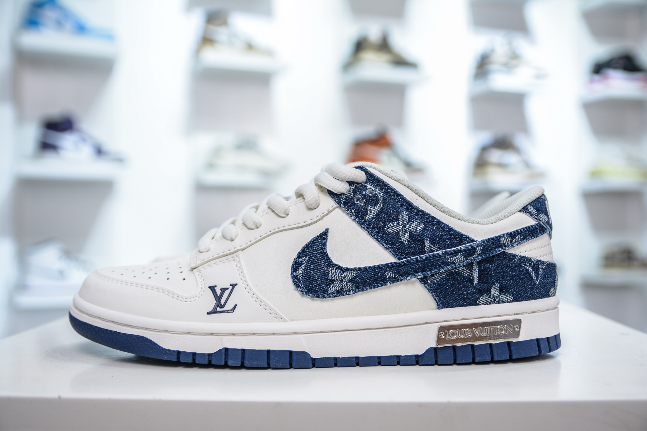 Nike Dunk Low x Louis Vuitton LV联名-白蓝牛仔  DJ2024-008