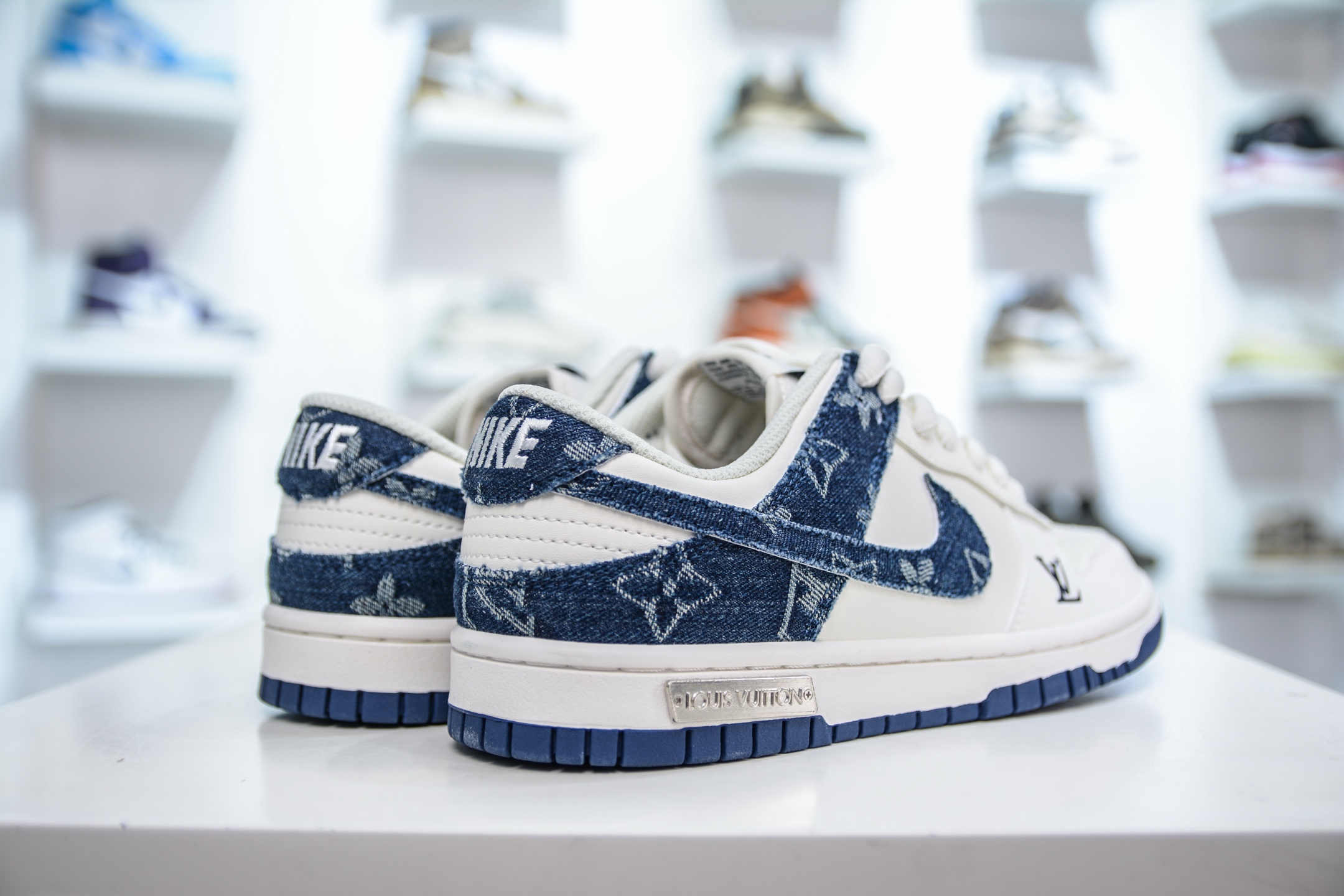 Nike Dunk Low x Louis Vuitton LV联名-白蓝牛仔  DJ2024-008