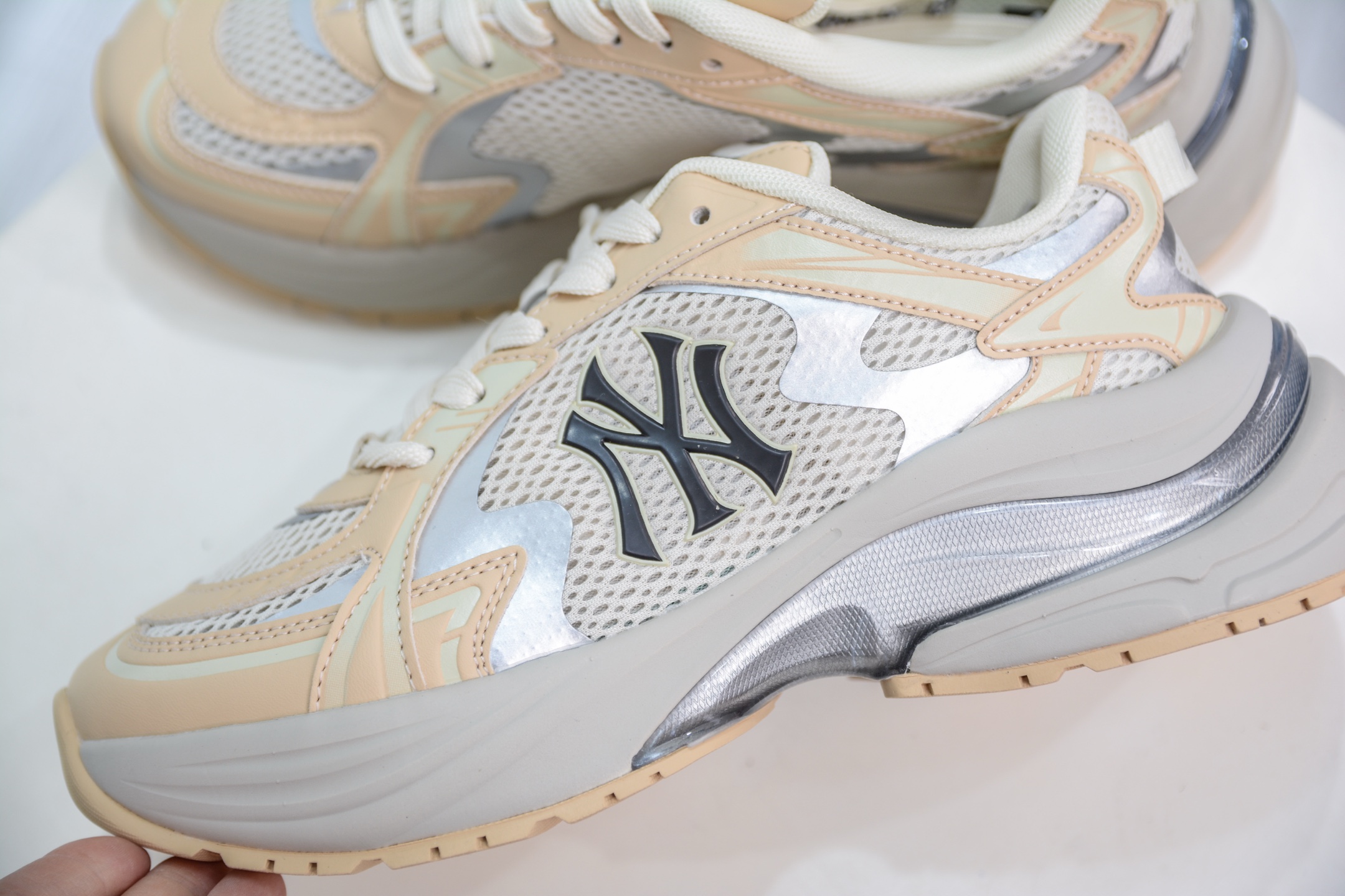 PB版 MLB New York Yankees Curve Runner 千禧 洋基队厚底增高老爹鞋   3ARNSPL4N-50BGS