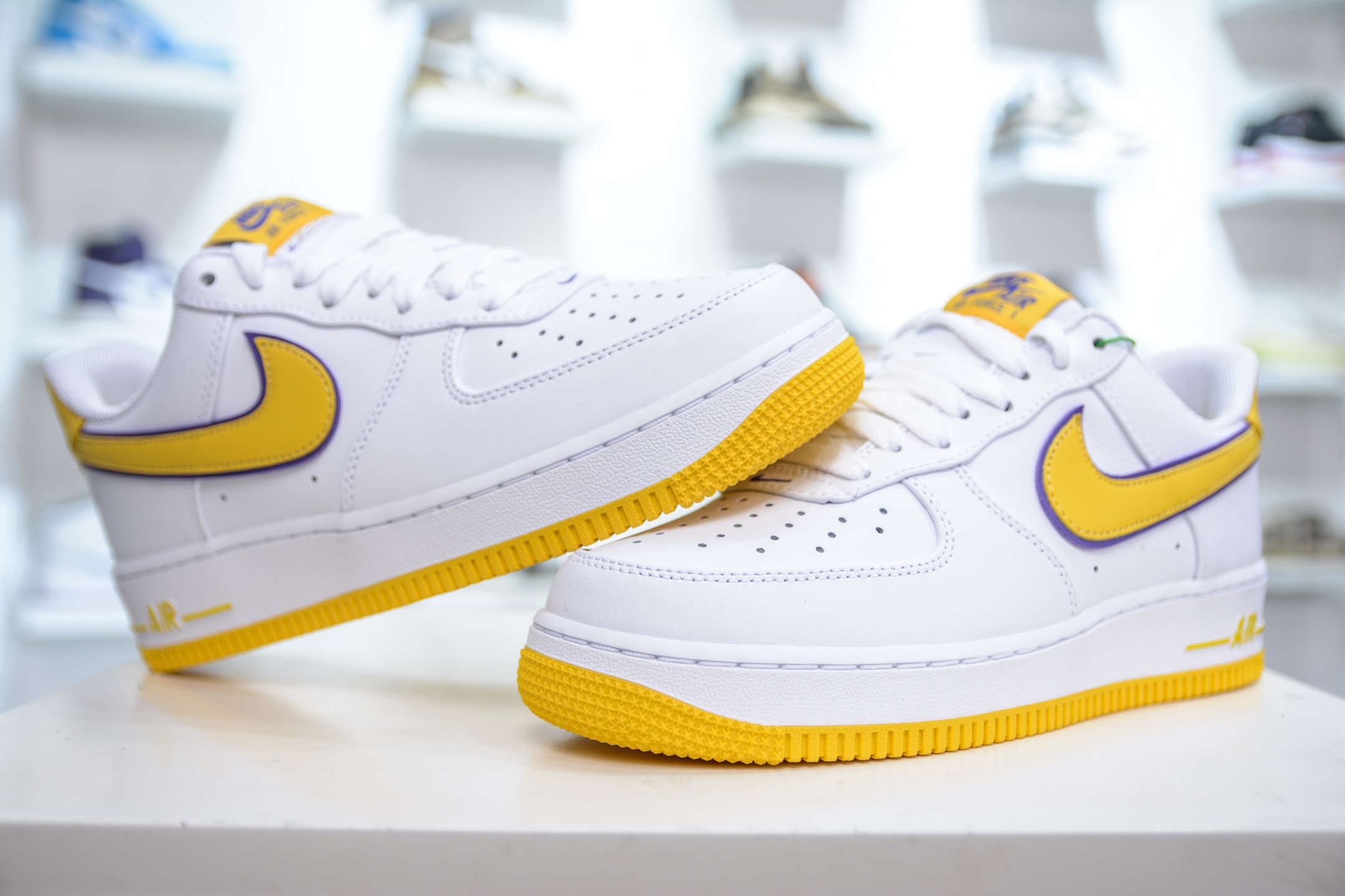 HY版纯原 Nk Air Force 1'07 Low 致敬曼巴 白黄  FZ1151-100