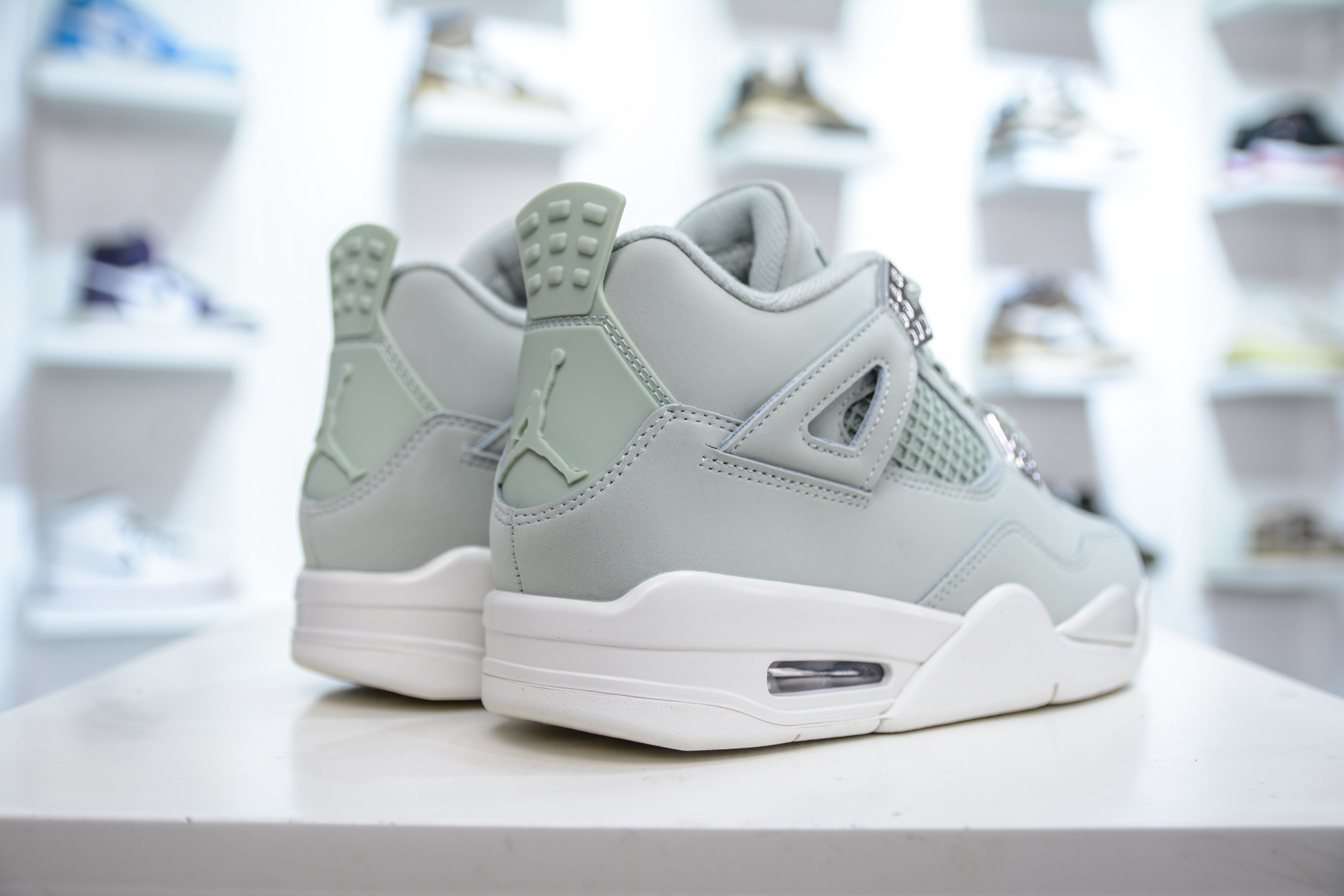 神版纯原 Air Jordan AJ4 ”Seafoam” 薄荷绿 HV0823-003