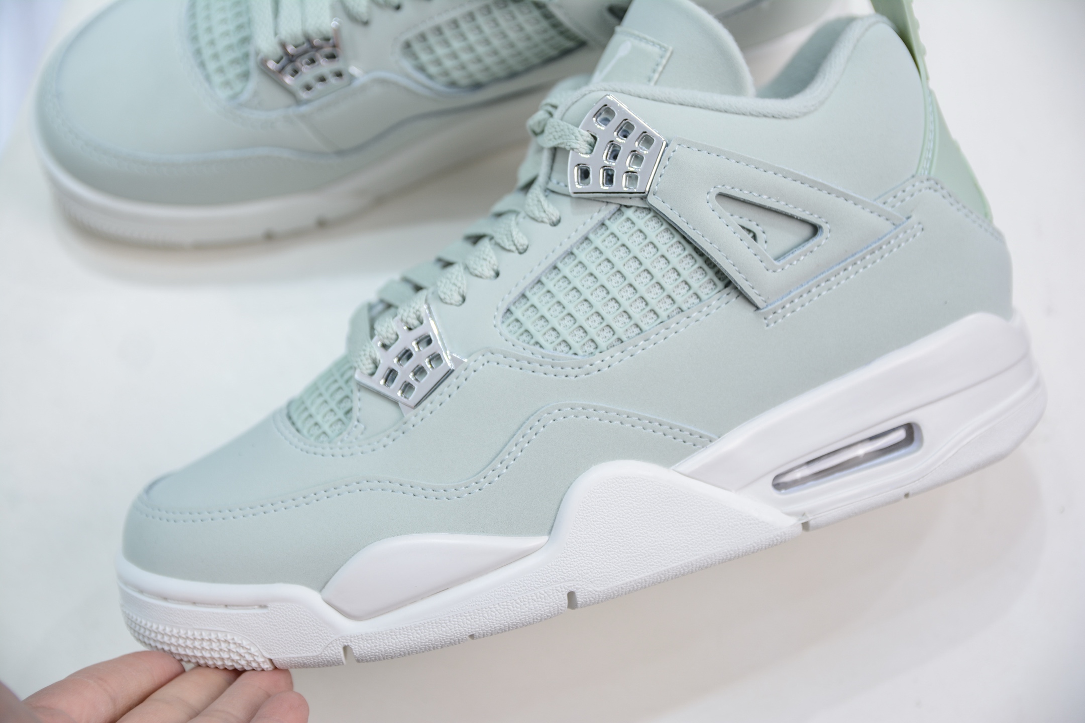 神版纯原 Air Jordan AJ4 ”Seafoam” 薄荷绿 HV0823-003