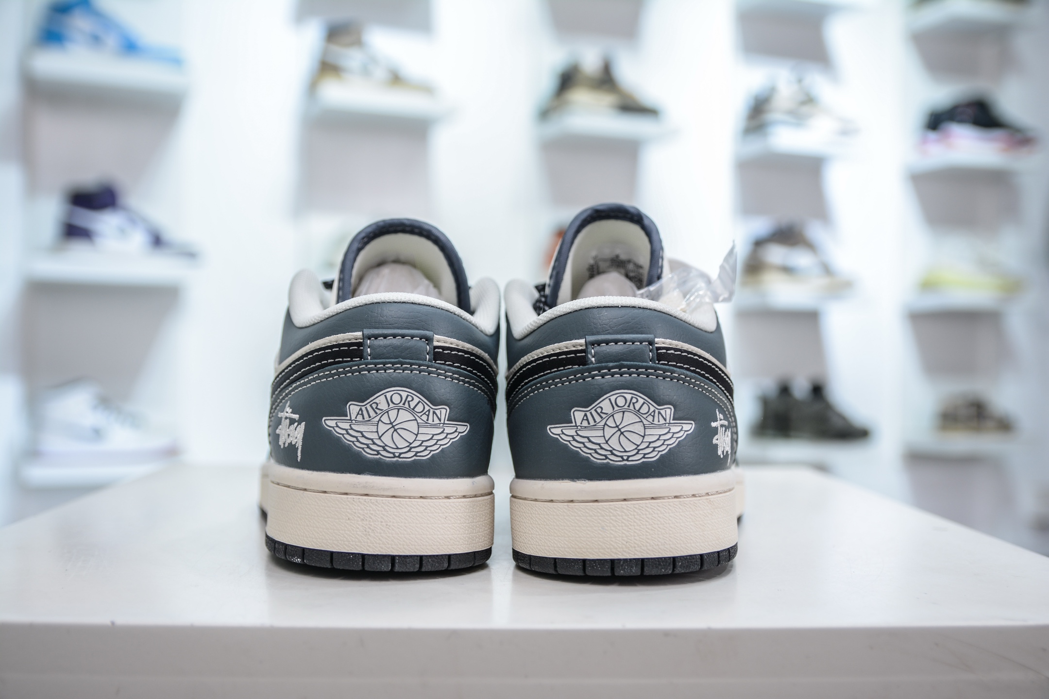 Air Jordan 1 Retro Low x Stussy 斯图西联名-蓝灰  XX3318-506