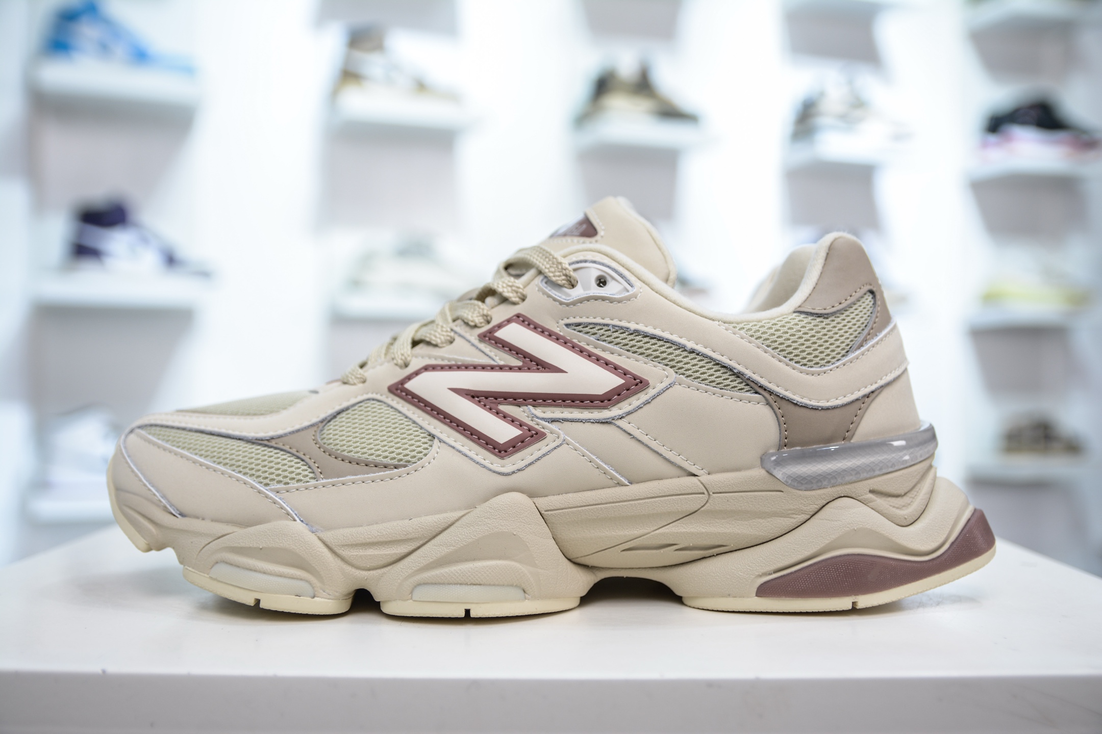 New Balance Joe Freshgoods NB9060 Beige/Burgundy Authentic Originals Sneakers 1 i1742482926074 6254 0 0