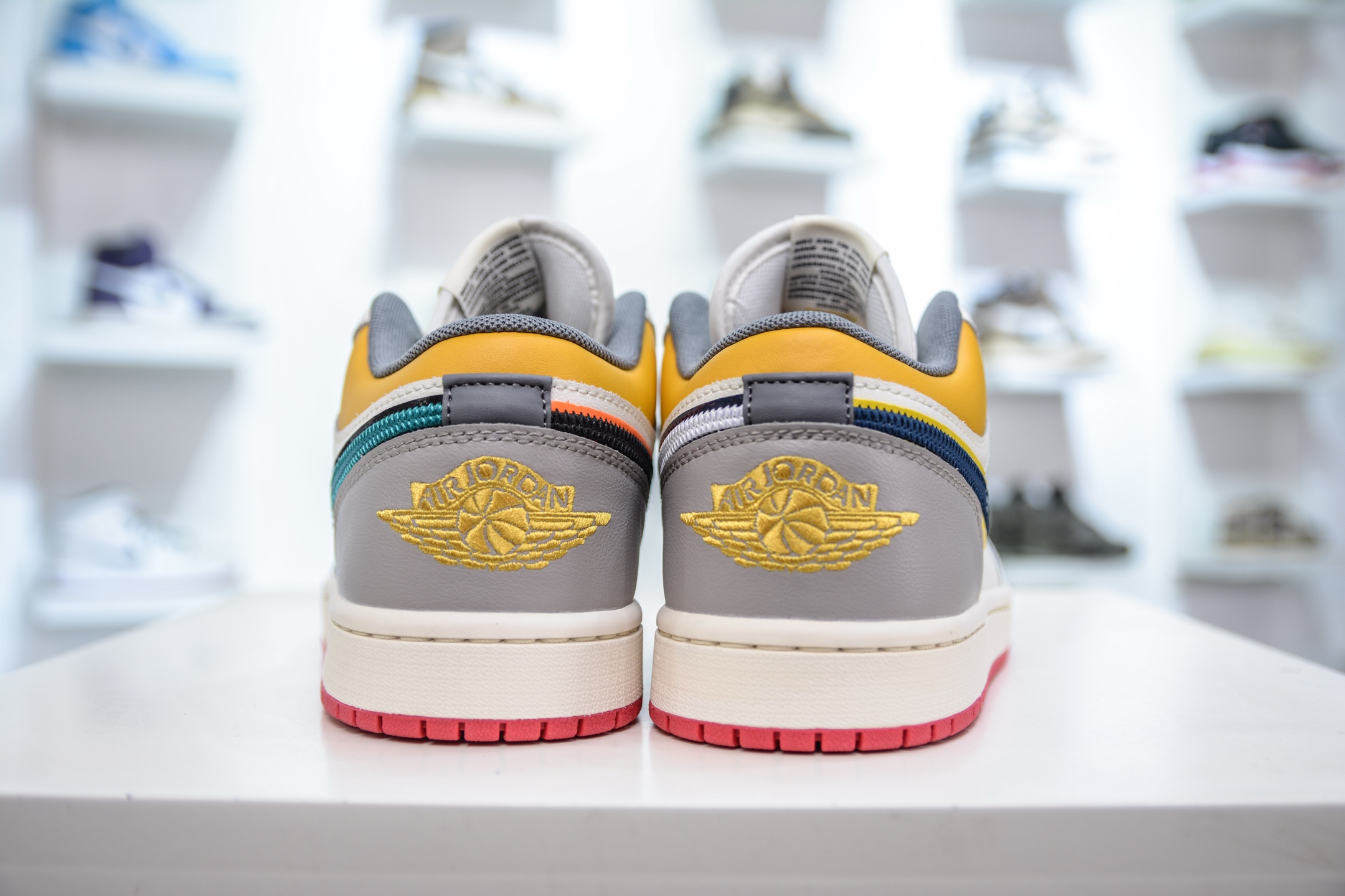 220  DT纯原 Air Jordan AJ1 Low 低帮 白蓝绿黄鸳鸯    HV4511-133