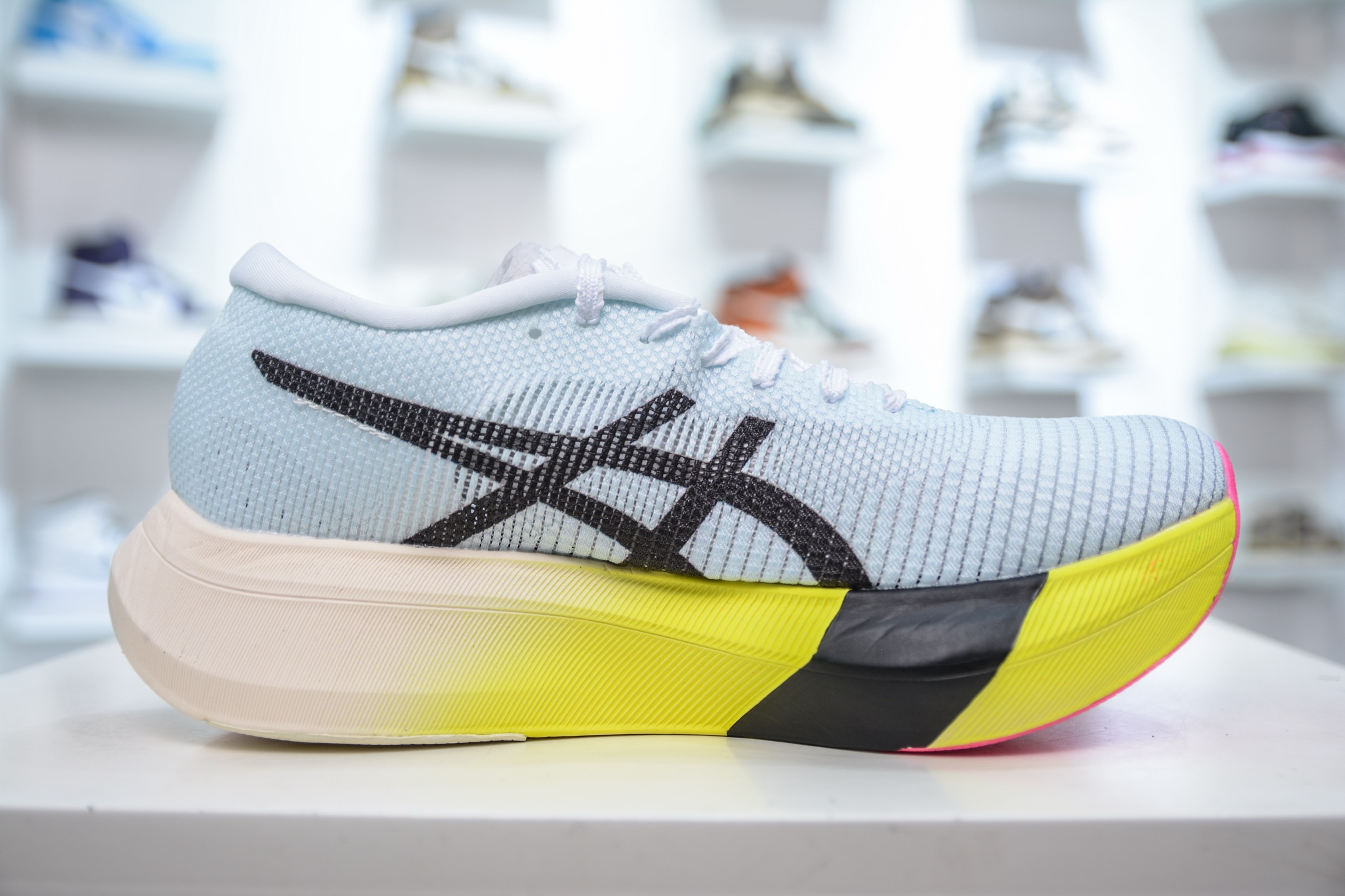 190  亚瑟士/Asics Metaspeed Sky Paris 进化版竞速马拉松巴黎系列低帮碳板竞速轻量透气缓震休闲运动跑步鞋 1013A123-401