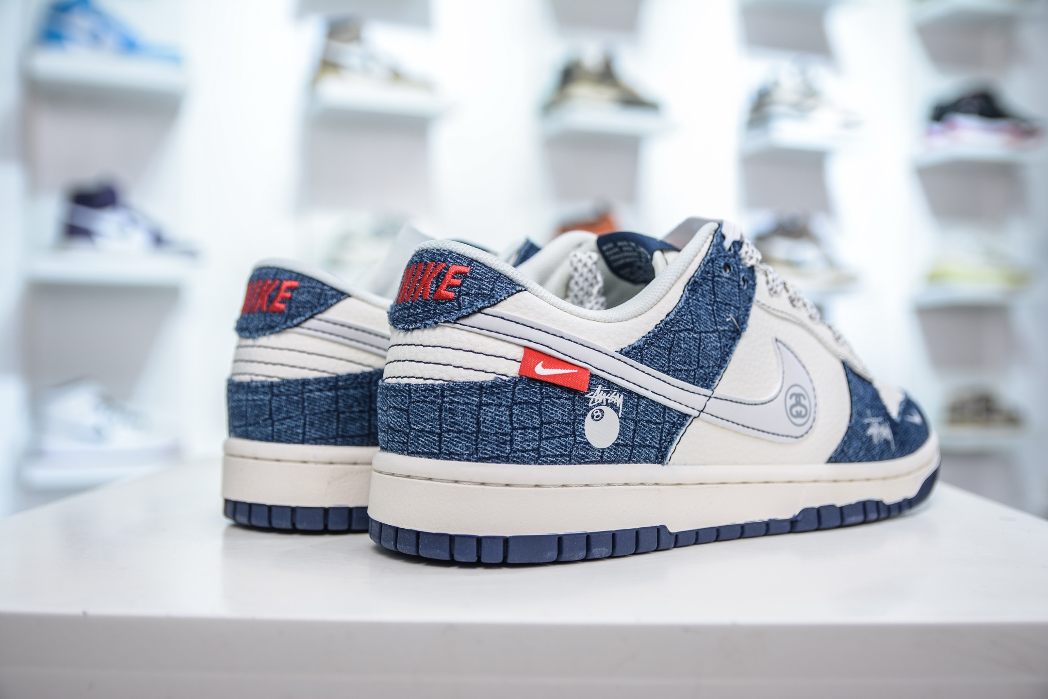 Nike SB Dunk Low x Stussy 斯图西联名-白蓝牛仔 ZH2598-268