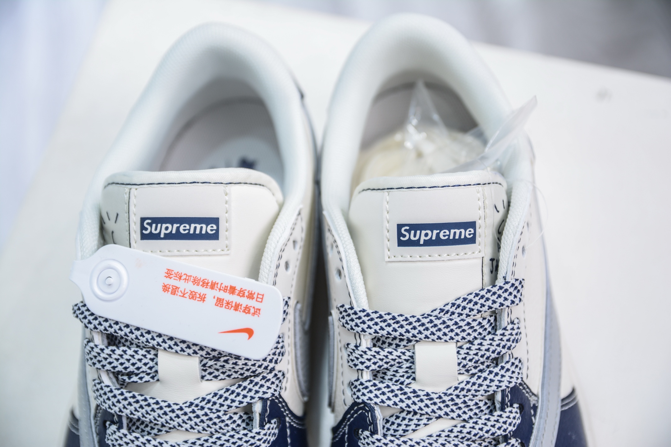 270   TS x Air Jordan 1 Retro Low x Supreme  SUP联名-白灰蓝  XS7089-549