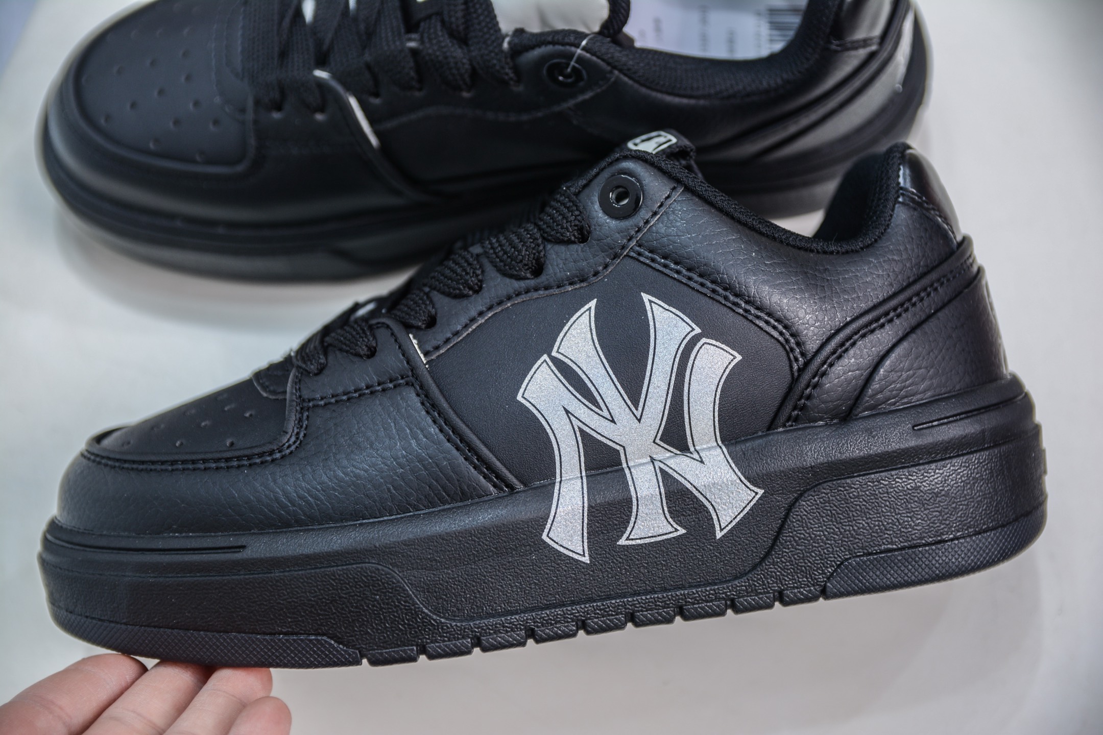 190   X版纯原 NY MLB Chunky Liner 纽约洋基队 秘银武士 定制增高厚底休闲运动鞋  3ASXCA12N-50WHS