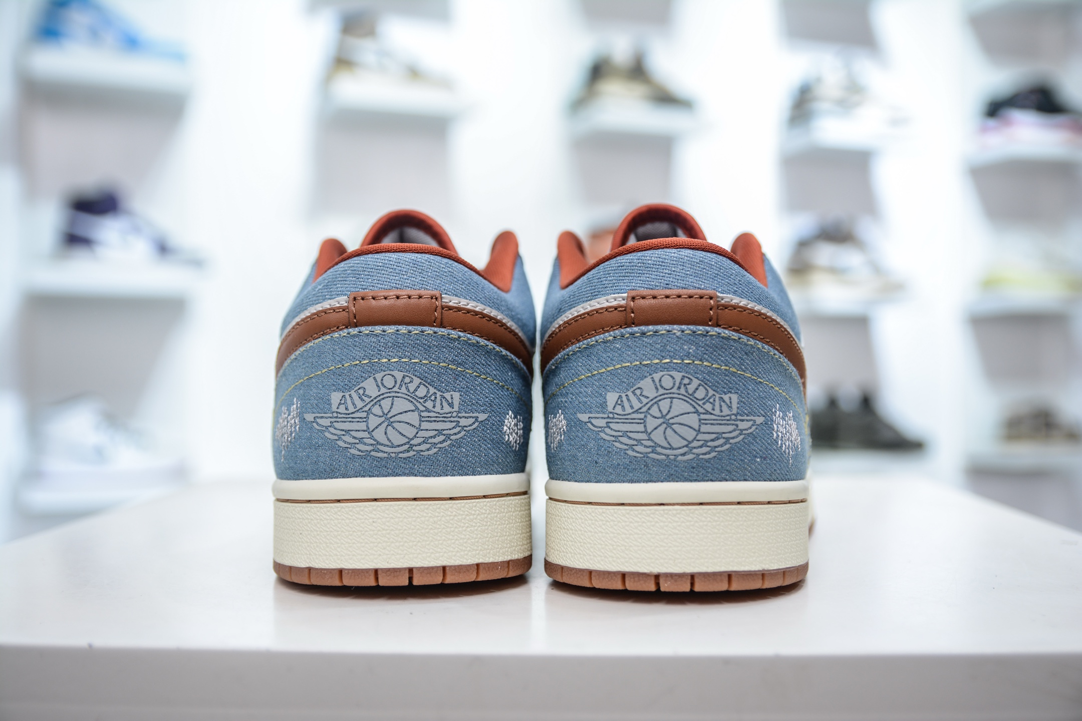 220  X版纯原 顶级Air Jordan 1 Low SE”Phantom Denim Swoosh 灰棕牛仔  FZ5045-091
