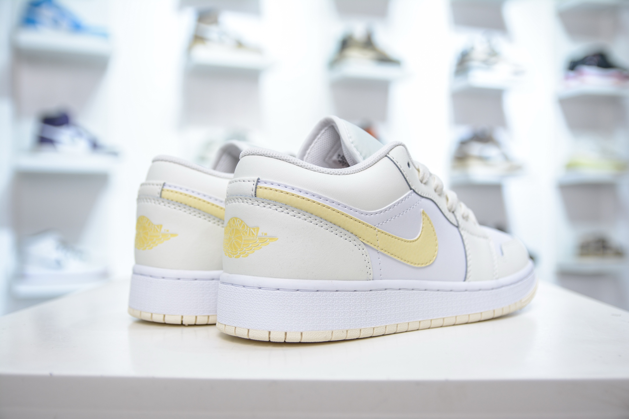 220  X版纯原 顶级Air Jordan 1 Low”Zesty Lemon” 米白柠檬黄   FV8486-181