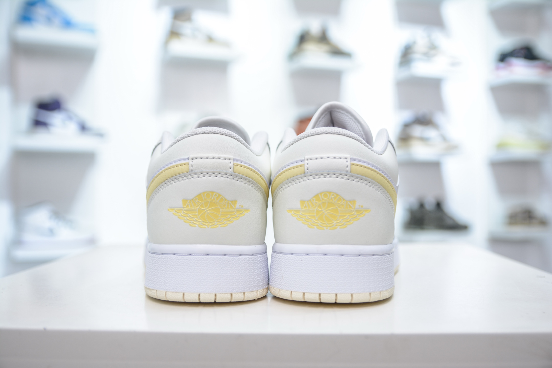 220  X版纯原 顶级Air Jordan 1 Low”Zesty Lemon” 米白柠檬黄   FV8486-181