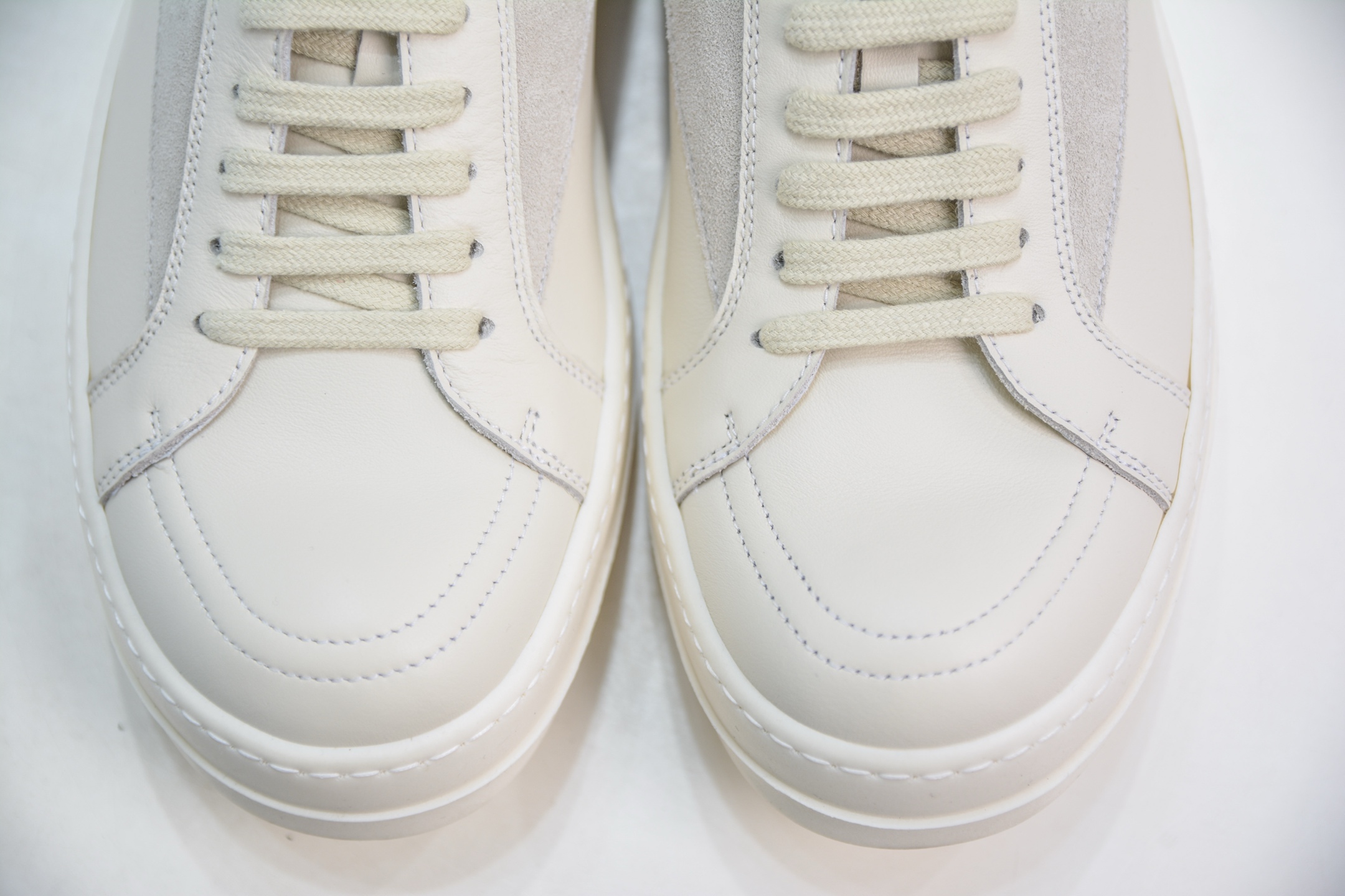 OG纯原 Rick Owens Drkshdw 瑞克·欧文斯低帮 白皮面 时尚运动板鞋