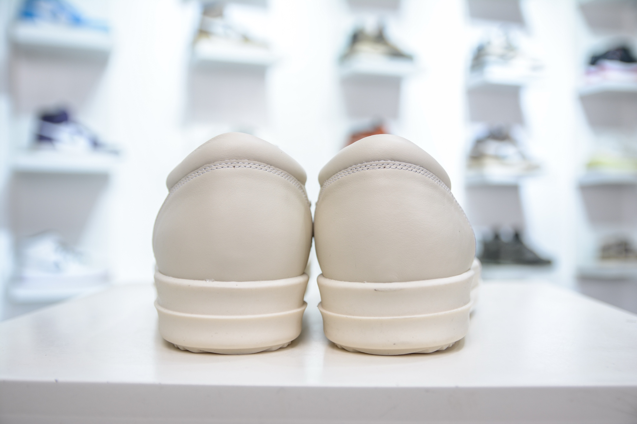 OG纯原 Rick Owens Drkshdw 瑞克·欧文斯低帮 白皮面 时尚运动板鞋
